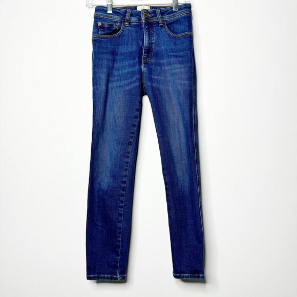 Sezane Slim Parfait Mid Rise Skinny Jean Denim Size 26 - Picture 2 of 11